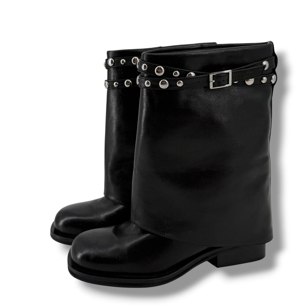 Free People Scorpio Studded Foldover Fashion Boots Women's Sz 6.5